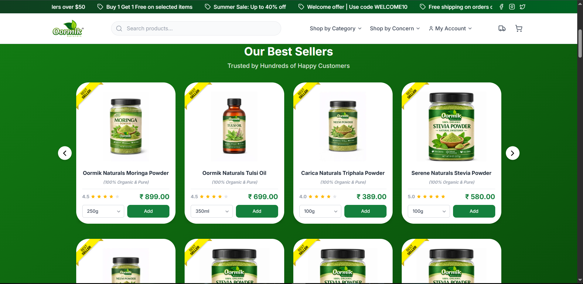 Oormik Naturals Preview